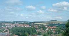 image of fields and blue sky